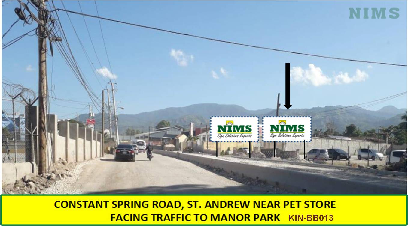 Constant Spring Road near Pet Store facing traffic to Manor Park (KIN-BB013)