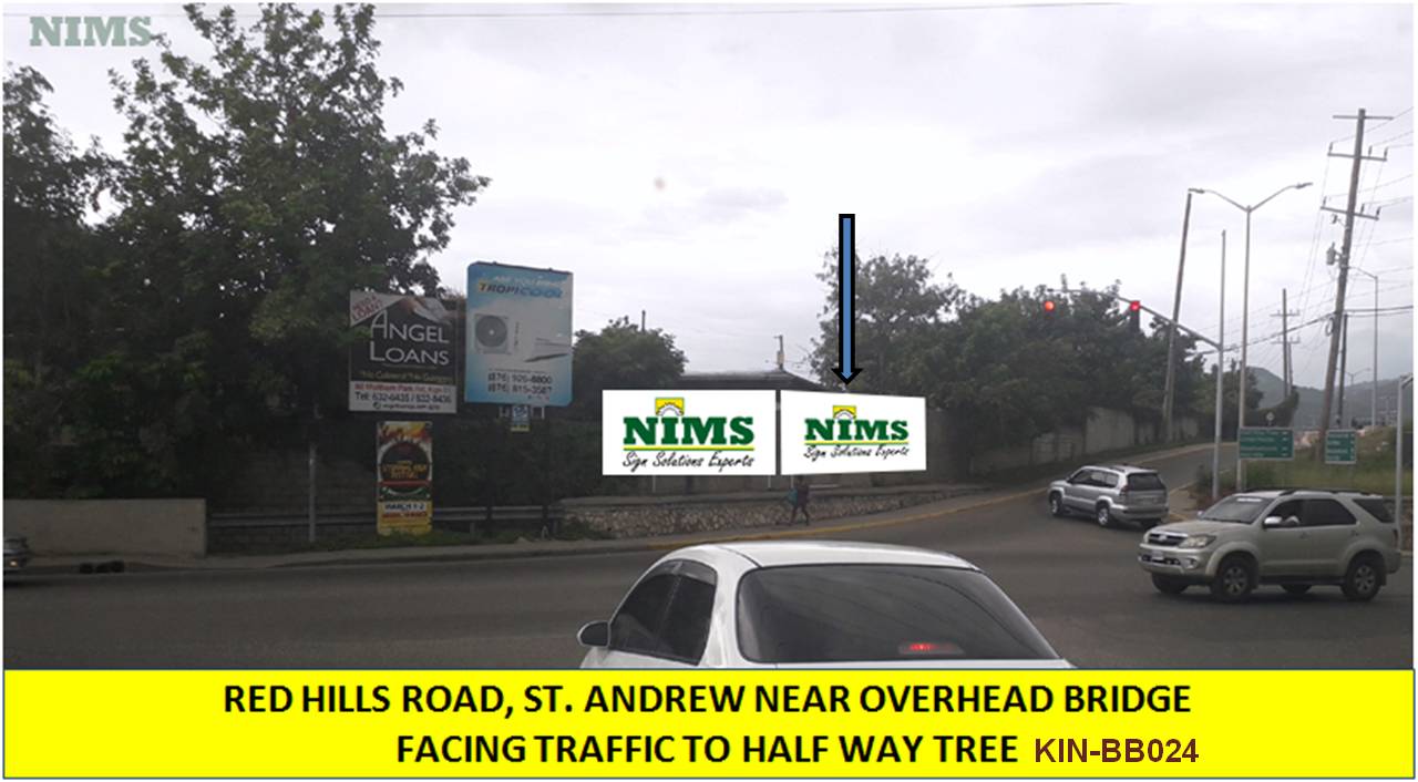 Red Hills Road near Overhead Bridge facing traffic to Half Way Tree/2 (KIN-BB024)