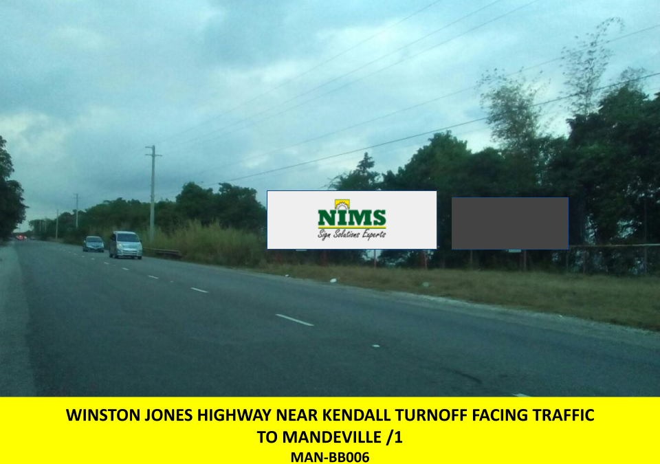 Winston Jones Highway facing traffic to Mandeville near Kendal Turnoff /1 (MAN-BB006)